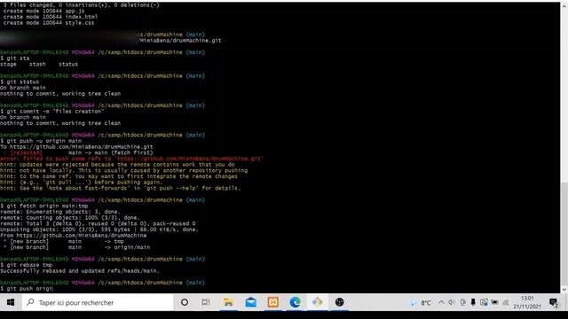 git error: failed to push some refs to remote смотреть онлайн