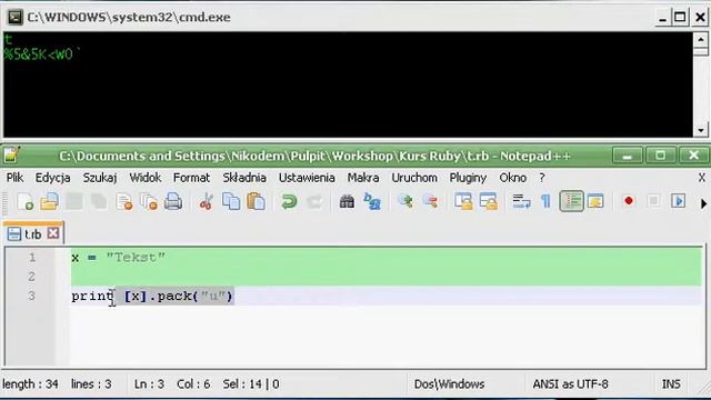 Kurs Ruby #26 : Kodowanie Base64 i UUEncode смотреть онлайн