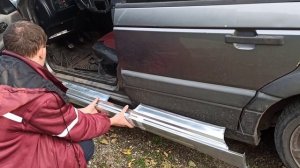 Новые пороги на Пассат Б 3. Порог кузова VW: PASSAT B3 88-93 4дв короба на пассат б3. кузов.