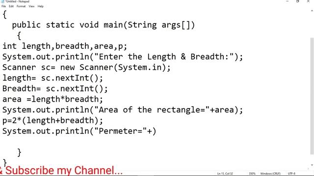 Java program to print area of a rectangle|| Sctevt java programming|| Java for diploma||(Expt-4) смотреть онлайн