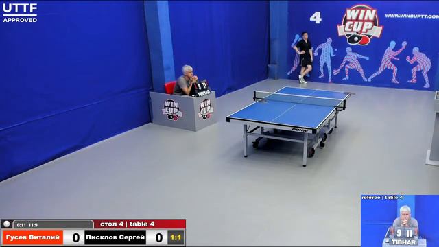 10:30 Гусев Виталий (2:3) Писклов Сергей стол 4 Юг-1 13.07.21 смотреть онлайн