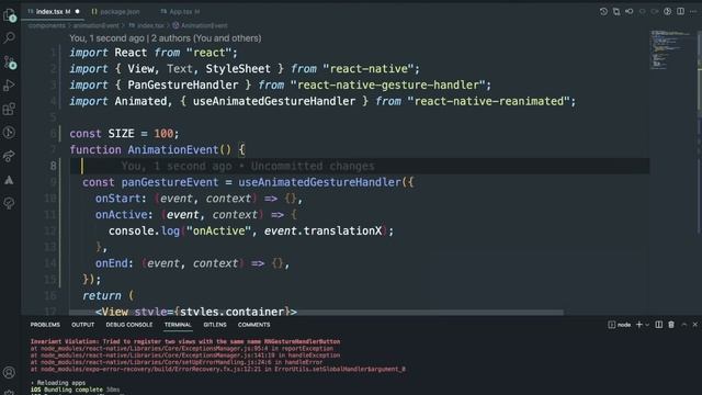 #3 - React Native Animation || PanGesture смотреть онлайн