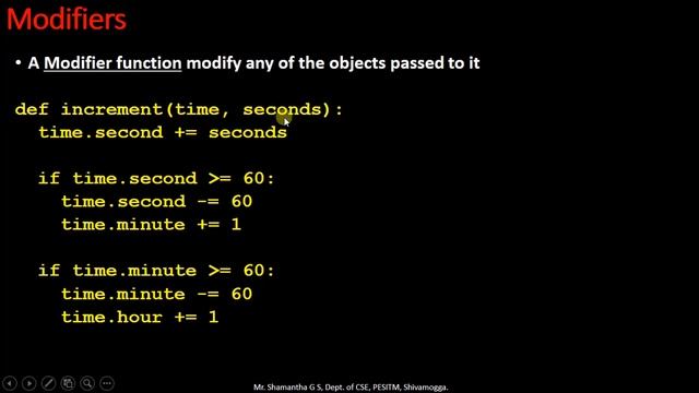 Python Application Programming (15CS664/17CS664) OOP Part 2 - Classes and Functions смотреть онлайн