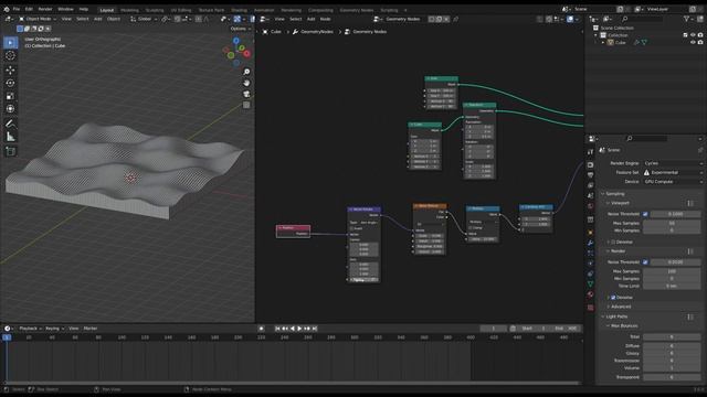 Blender Geometry Nodes Tutorial: Seamless Noise Loop смотреть онлайн