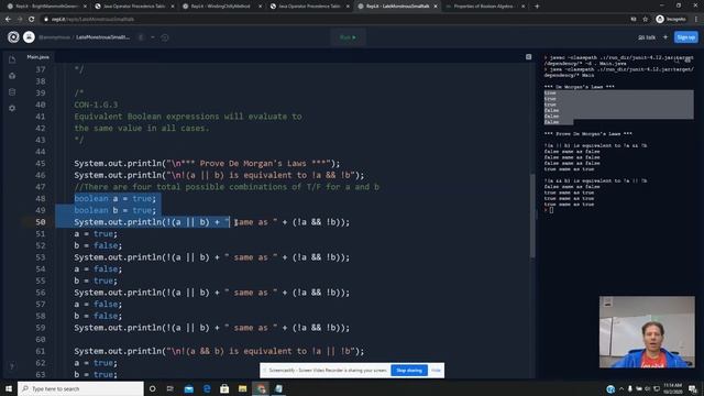 3.6 Equivalent Boolean Expressions смотреть онлайн