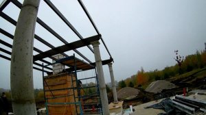 Крыша на беседке из поликарбоната.