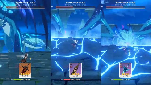 RAZOR Lv90 vs Dvalin Lv90 (Compare Weapon With Artifact Gladiator) - Genshin Impact Indonesia смотреть онлайн