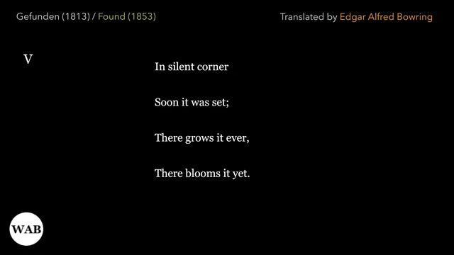 Gefunden (Found) by Johann Wolfgang von Goethe (Soft-Spoken Poem with Music, ASMR) смотреть онлайн