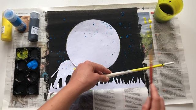 Мастер-класс по технике рисования "Набрызг" смотреть онлайн