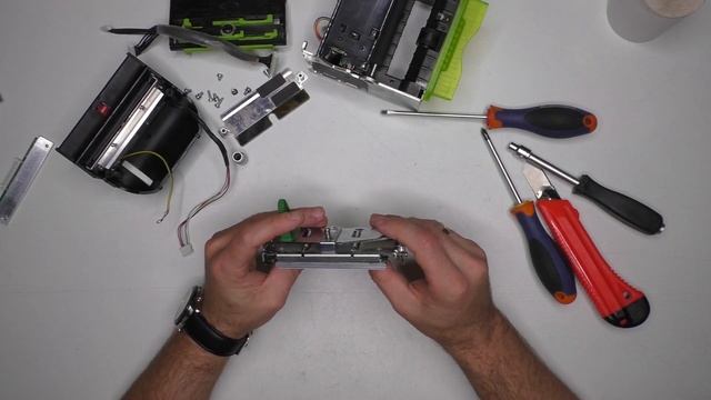Замена термоголовки принтера Custom VKP 80 II ремонт своими руками смотреть онлайн