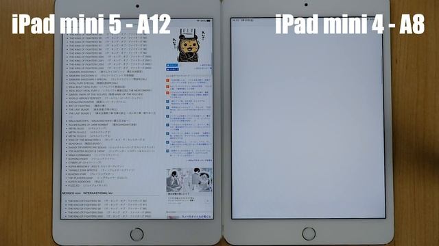 iPad mini 5 vs iPad mini 4 ブラウザ・アプリの動作速度の比較 смотреть онлайн