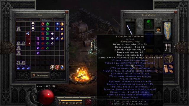 Como montar HEART OF THE OAK - Coração do Carvalho! A melhor Arma do Paladino! Diablo 2 Resurrected смотреть онлайн