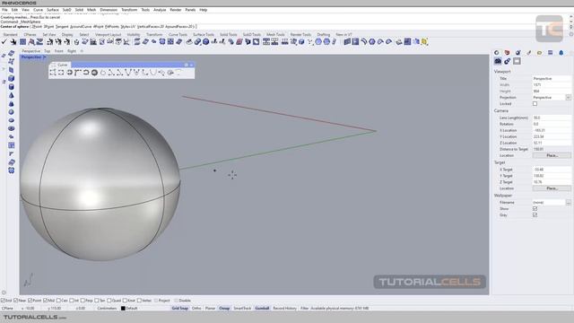 0051. Sketch Curve On Mesh & Surface In Rhino