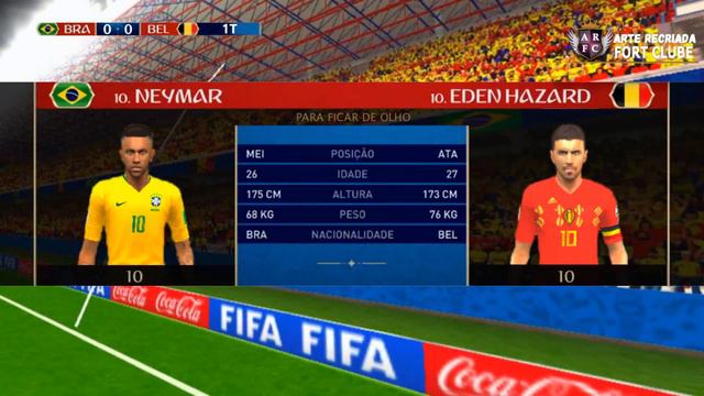 BRASIL 1 x 2 BÉLGICA | COPA DO MUNDO RÚSSIA 2018 RECRIADA NO PES 2018 PSP смотреть онлайн