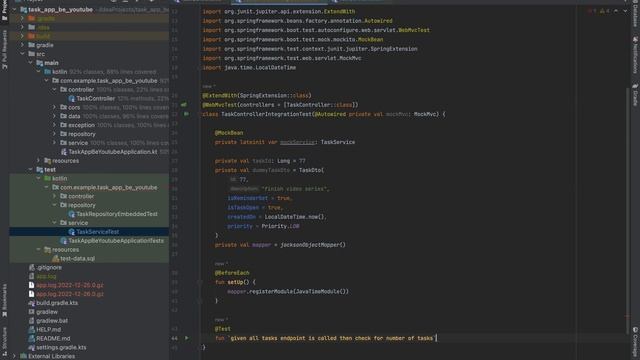 Kotlin Spring Boot Tutorial - Part 22 | First Integration Test for the Controller смотреть онлайн