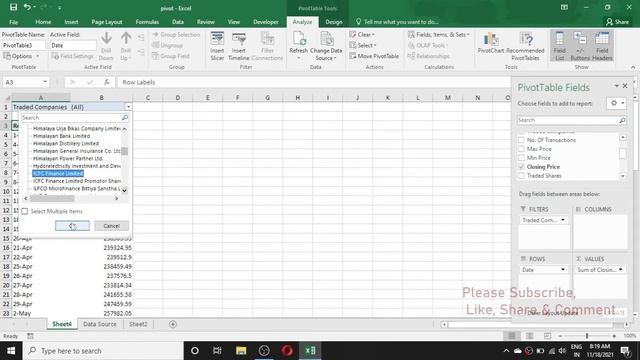How to Show or Hide Pivot Table Field list in Excel смотреть онлайн