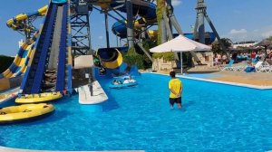 Аквапарк в городе Анапа. Июнь 2023 год.