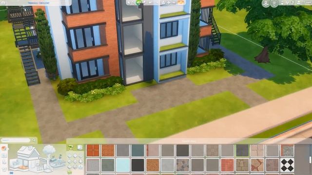 Building A Custom Apartment Building In The Sims 4 // The Sims 4 Speed Build