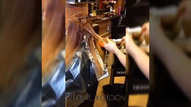 Балаяж на длинные волосы. Balayage by Toyli Kaipov смотреть онлайн