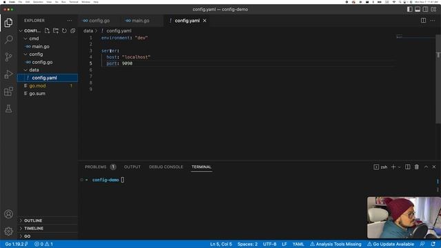 Golang Viper load config ( part 2 ) смотреть онлайн