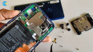 Honor 9X ремонт полный разбор, снять дисплей, аккумулятор.