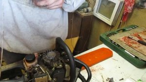 Ремонт бензопилы штиль 180 своими руками. Замена шнура на стартере.