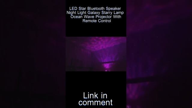 LED Star Bluetooth Speaker Night Light Galaxy Starry Lamp Ocean Wave Projector With Remote Control смотреть онлайн