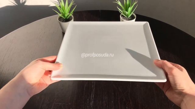 Ankara Lubiana - польские ресторанные квадратные тарелки из фарфора