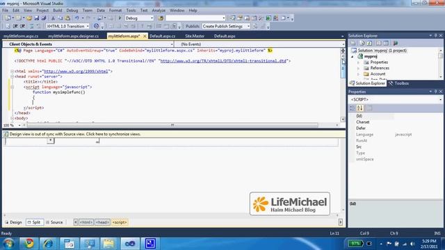 Adding JavaScript into Our ASP.NET Web Page смотреть онлайн