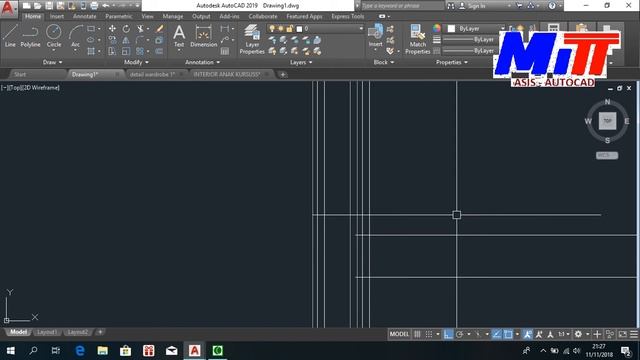 MITT CILEGON TUTORIAL AUTOCAD 23 DETAIL WARDROBE 1 ASI смотреть онлайн