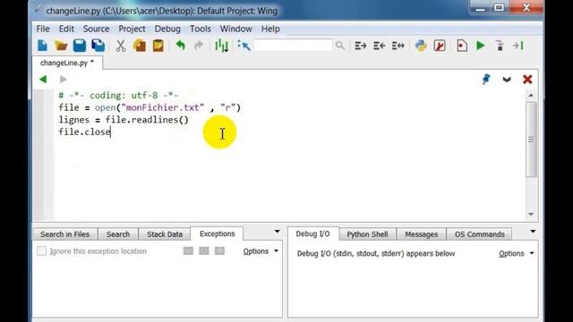 Exercice Python: modifier une ligne dans un fichier texte avec Python смотреть онлайн