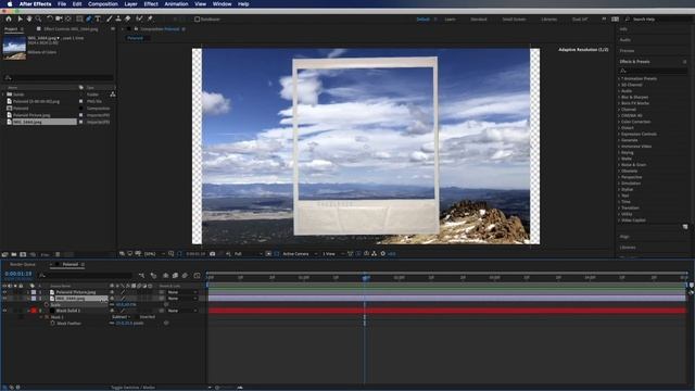 How To Make a Polaroid Picture Motion Graphic in After Effects! смотреть онлайн