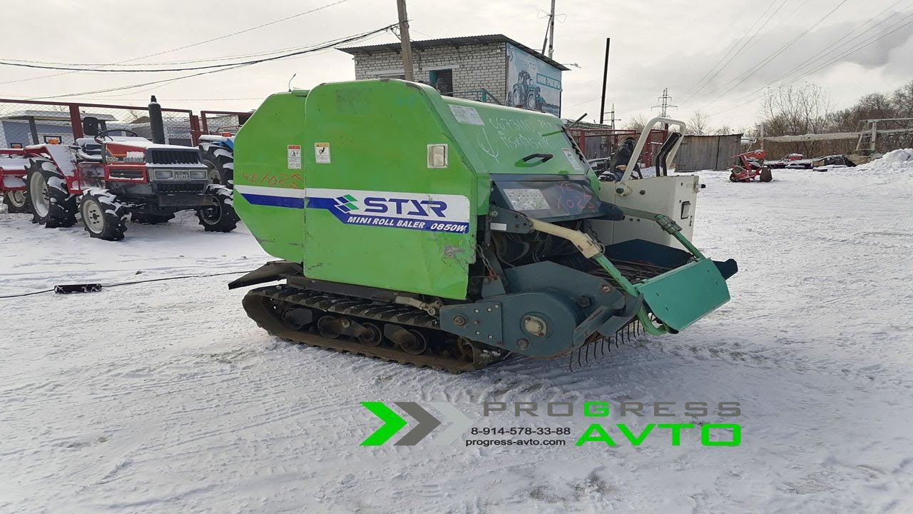 Самоходный японский рулонный пресс-подборщик смотри видео до конца 89145783388 Progressavto топчик