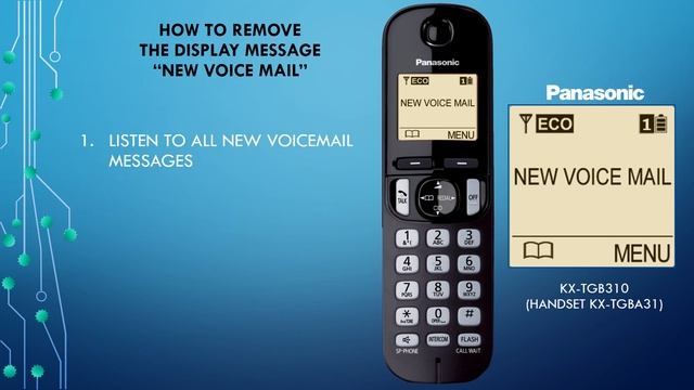 Panasonic - Telephones - Function - How to turn off the Voicemail message indicator. смотреть онлайн