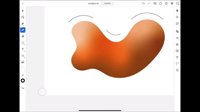 Illustrator for iPad: organic form with free form gradients смотреть онлайн