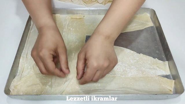 BAYRAMA BU BAKLAVA OLAY OLUR❗ Katları Sayılan El Açması Ev Baklavası Tarifi / Kolay Baklava Tarifi смотреть онлайн