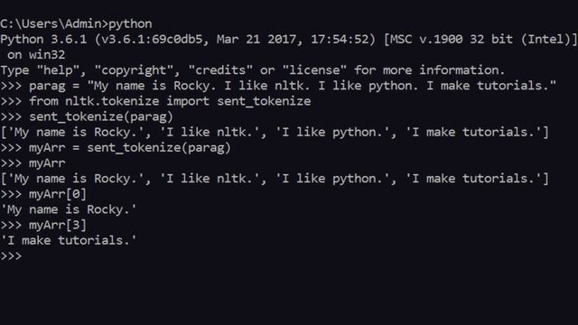 NLTK Text Processing 01 - Sentence Tokenizer смотреть онлайн