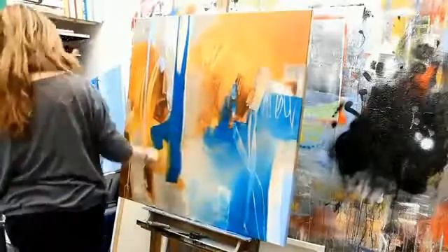 Абстрактная живопись. Рисование акрилом абстрактной живописи смотреть онлайн