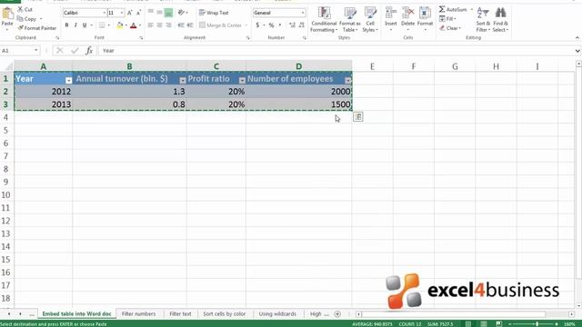 How to Embed an Excel Table or Cell Range into a Microsoft Word Document смотреть онлайн
