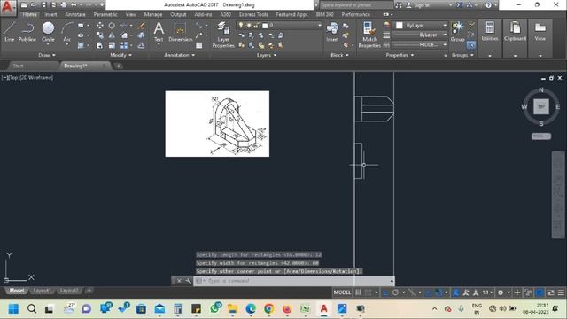 AutoCAD Session 16 ( Fig.05 2D Drawing Solution ) смотреть онлайн