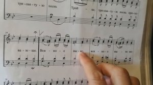Нотный разбор. Херувимская Сергиевская.