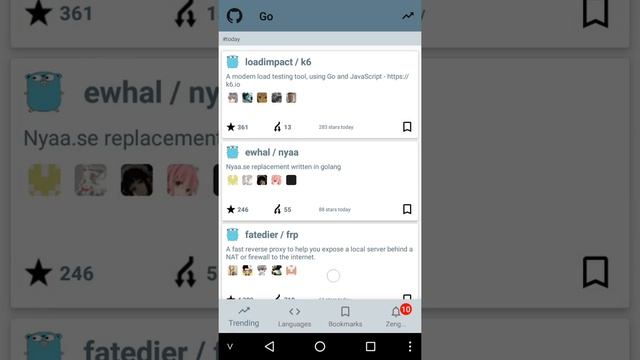 Github Trending Application смотреть онлайн
