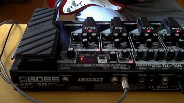 Testing Boss Me70 - Malmsteen Crystal Ball song. смотреть онлайн