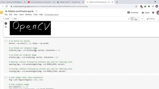 Dilation Erosion Opening Closing in OpenCV with python смотреть онлайн