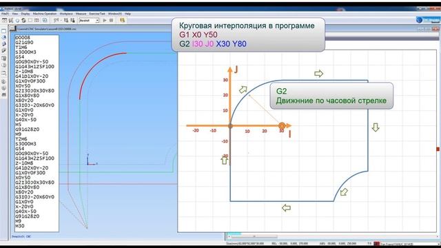 Круговая интерполяция. смотреть онлайн