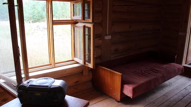 Первый день на своей земле. Закончил уборку в бане. смотреть онлайн