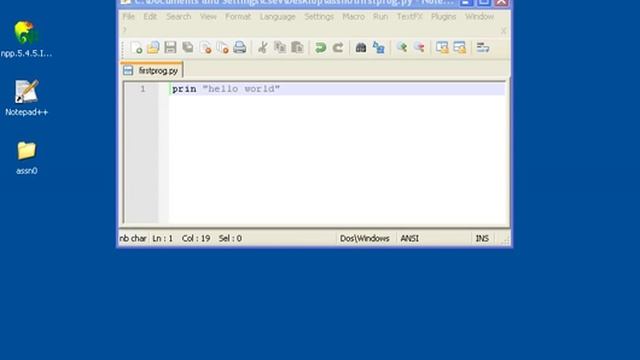 Using NotePad++ To Edit and Python Programs on Windows (out of date) смотреть онлайн