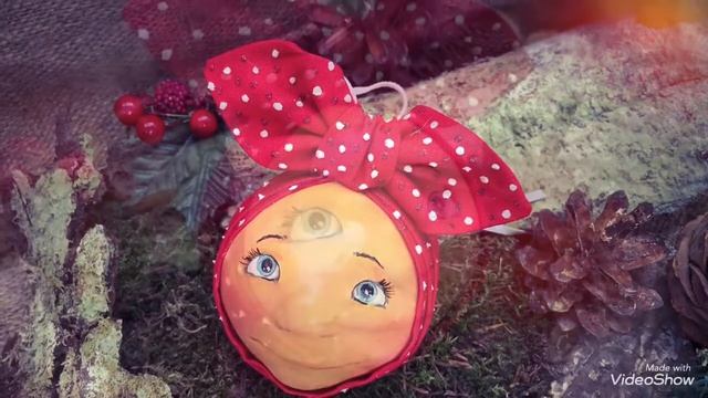 17 мая 2020 г Автор Зыкова С. ,,Колобок,,елочная игрушка .