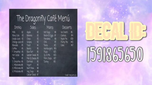 Roblox Bloxburg - New Updated Menu Decal Id's смотреть онлайн