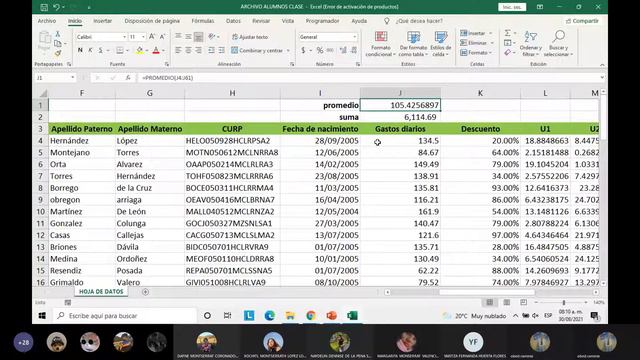 Informática 2. Clase 9. Descripción de Formulas Básicas de Excel (Parte 3) смотреть онлайн